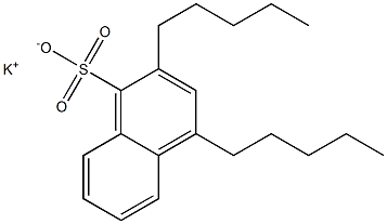 2,4-Dipentyl-1-naphthalenesulfonic acid potassium salt Struktur