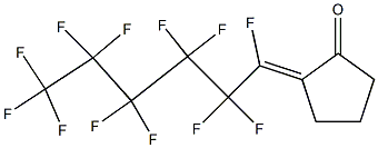 2-(Dodecafluorohexylidene)cyclopentanone Struktur