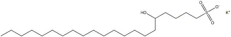 5-Hydroxyhenicosane-1-sulfonic acid potassium salt Struktur