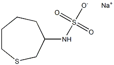 Hexahydrothiepin-3-ylsulfamic acid sodium salt Struktur