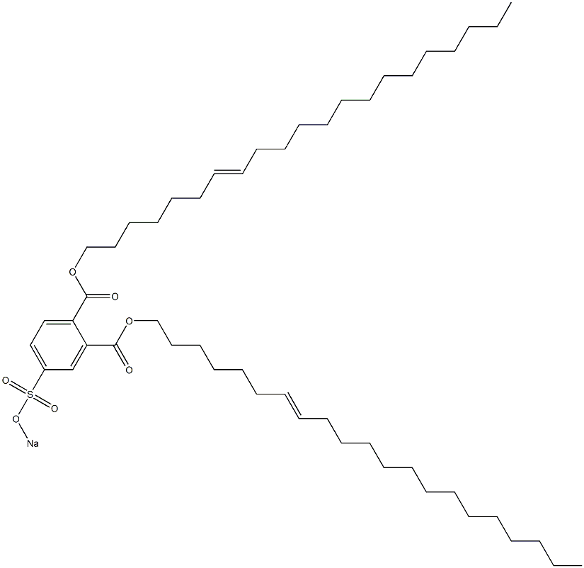 4-(Sodiosulfo)phthalic acid di(7-henicosenyl) ester Struktur