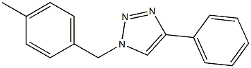 1-(4-Methylbenzyl)-4-phenyl-1H-1,2,3-triazole Struktur