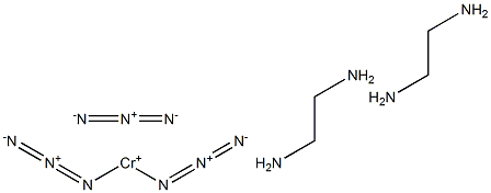 cis-Diazidobis(ethylenediamine)chromium(III) azide Struktur