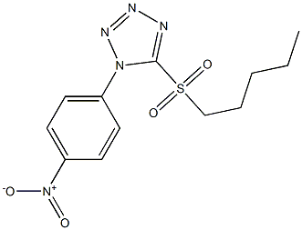 Pentyl 1-(4-nitrophenyl)-1H-tetrazol-5-yl sulfone Struktur