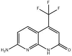 7-Amino-4-trifluoromethyl-1,8-naphthyridin-2-ol Struktur