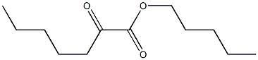 2-Oxoheptanoic acid pentyl ester Struktur