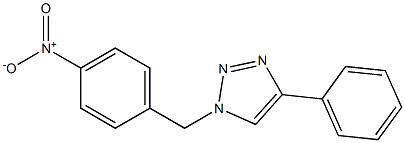 1-(4-Nitrobenzyl)-4-phenyl-1H-1,2,3-triazole Struktur