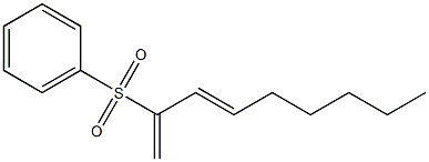 (3E)-2-(Phenylsulfonyl)-1,3-nonadiene Struktur