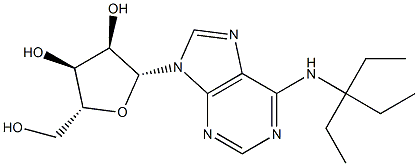 N-(3-Ethylpentan-3-yl)adenosine Struktur