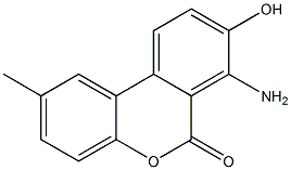 7-Amino-8-hydroxy-2-methyl-6H-dibenzo[b,d]pyran-6-one Struktur