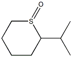 2-Isopropyltetrahydro-2H-thiopyran 1-oxide Struktur