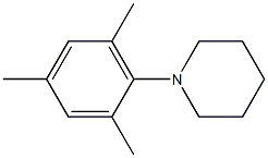 2,4,6-Trimethyl-1-piperidinobenzene Struktur