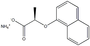 [R,(-)]-2-[(1-Naphtyl)oxy]propionic acid ammonium salt Struktur