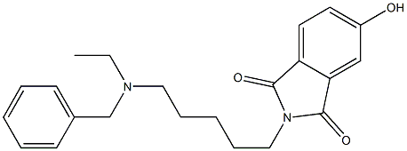 N-[5-(Ethylbenzylamino)pentyl]-5-(hydroxy)phthalimide Struktur