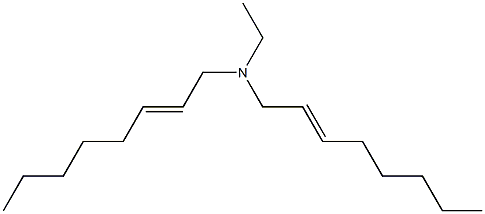 N-Ethyl-N,N-di(2-octenyl)amine Struktur