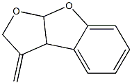 3-Methylene-2,3,3a,8a-tetrahydrofuro[2,3-b]benzofuran Struktur