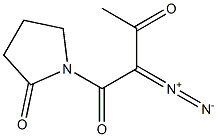 1-(2-Diazoacetoacetyl)pyrrolidine-2-one Struktur