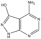 4-Amino-3-hydroxy-1H-pyrazolo[3,4-d]pyrimidine Struktur