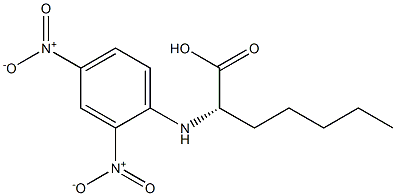 (S)-2-[(2,4-Dinitrophenyl)amino]heptanoic acid Struktur