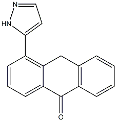 4-(1H-Pyrazol-5-yl)anthrone Struktur