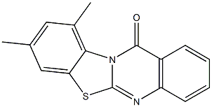 8,10-Dimethyl-12H-benzothiazolo[2,3-b]quinazolin-12-one Struktur