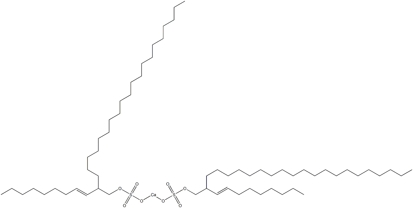 Bis[2-(1-nonenyl)docosyloxysulfonyloxy]calcium Struktur