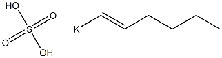 Sulfuric acid 1-hexenyl=potassium salt Struktur