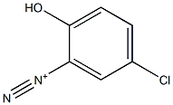 5-Chloro-2-hydroxybenzenediazonium Struktur