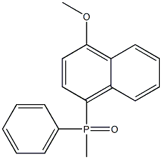 Methylphenyl(4-methoxy-1-naphtyl)phosphine oxide Struktur