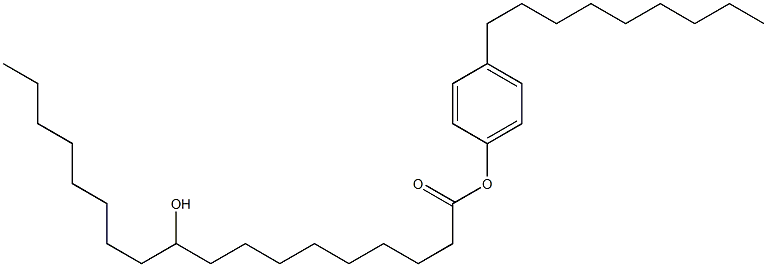 10-Hydroxystearic acid 4-nonylphenyl ester Struktur