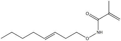 N-(3-Octenyloxy)methacrylamide Struktur