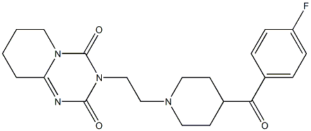 3-[2-[4-(4-Fluorobenzoyl)-1-piperidinyl]ethyl]-6,7,8,9-tetrahydro-2H-pyrido[1,2-a]-1,3,5-triazine-2,4(3H)-dione Struktur