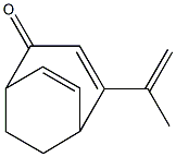 4-Isopropenylbicyclo[3.2.2]nona-3,6-dien-2-one Struktur