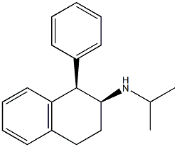 (1R,2S)-N-Isopropyl-1-phenyl-1,2,3,4-tetrahydronaphthalen-2-amine Struktur