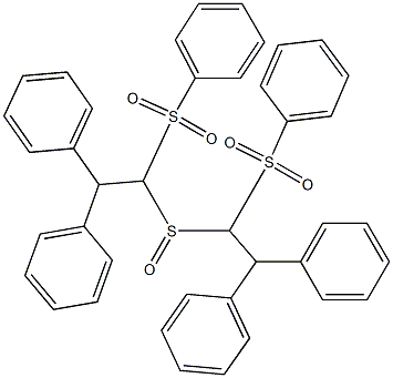 Diphenylmethyl[(phenylsulfonyl)methyl] sulfoxide Struktur