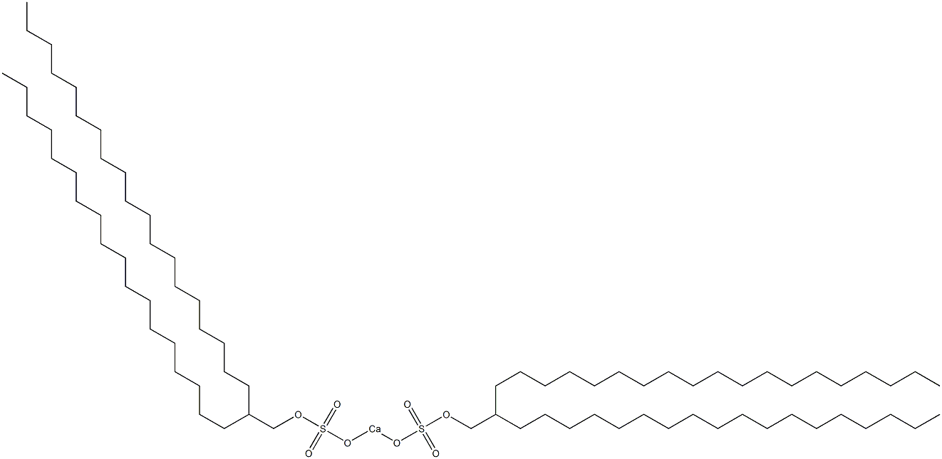 Bis(2-octadecylhenicosyloxysulfonyloxy)calcium Struktur