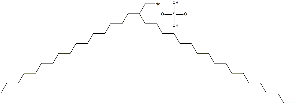 Sulfuric acid 2-hexadecylicosyl=sodium salt Struktur