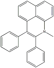 1-Methyl-2,3-diphenyl-1H-benzo[de]quinoline Struktur