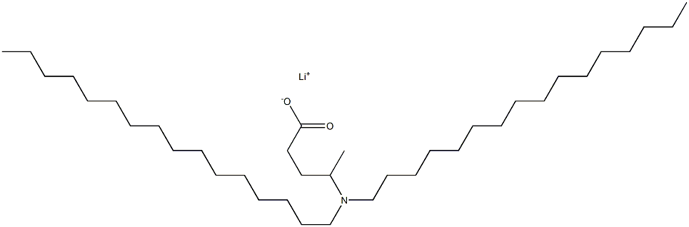 4-(Dihexadecylamino)valeric acid lithium salt Struktur