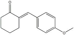 2-(4-Methoxybenzylidene)cyclohexan-1-one Struktur