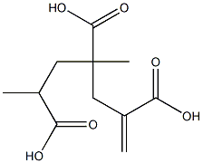 1-Hexene-2,4,6-tricarboxylic acid 4,6-dimethyl ester Struktur