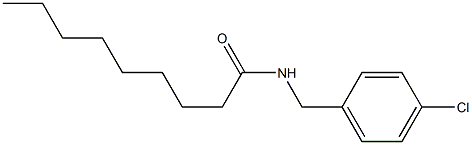 N-(p-Chlorobenzyl)nonanamide Struktur