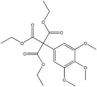 3,4,5-Trimethoxyphenylmethanetricarboxylic acid triethyl ester Struktur