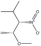 (2R,3S)-2-Methoxy-4-methyl-3-nitropentane Struktur