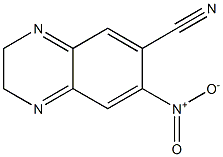 2,3-Dihydro-7-nitroquinoxaline-6-carbonitrile Struktur