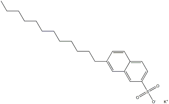 7-Dodecyl-2-naphthalenesulfonic acid potassium salt Struktur