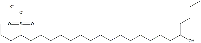 20-Hydroxytetracosane-4-sulfonic acid potassium salt Struktur