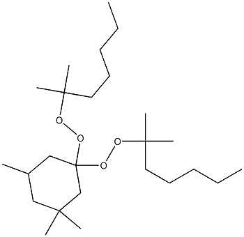 3,3,5-Trimethyl-1,1-bis(1,1-dimethylhexylperoxy)cyclohexane Struktur