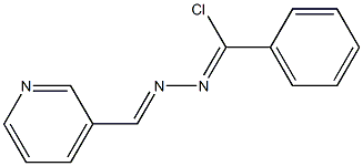 3-Pyridinecarbaldehyde [chloro(phenyl)methylene]hydrazone Struktur