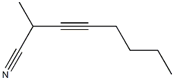 3-Octyne-2-carbonitrile Struktur